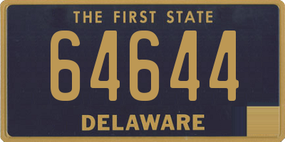 DE license plate 64644