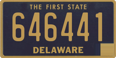 DE license plate 646441