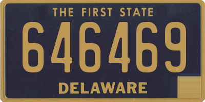 DE license plate 646469