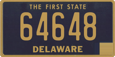 DE license plate 64648