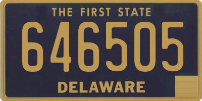 DE license plate 646505
