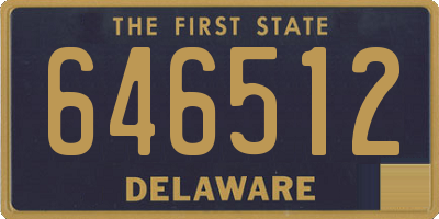 DE license plate 646512