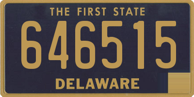 DE license plate 646515