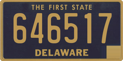 DE license plate 646517
