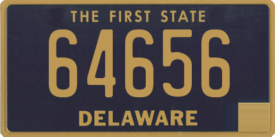 DE license plate 64656