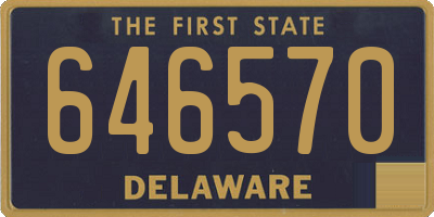 DE license plate 646570