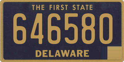 DE license plate 646580
