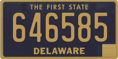 DE license plate 646585