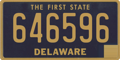 DE license plate 646596