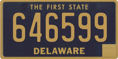 DE license plate 646599
