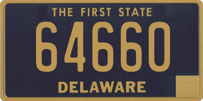 DE license plate 64660