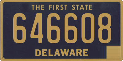 DE license plate 646608