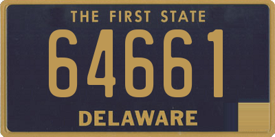DE license plate 64661