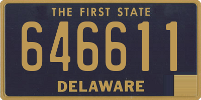 DE license plate 646611