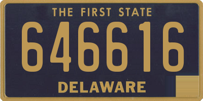 DE license plate 646616