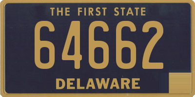 DE license plate 64662