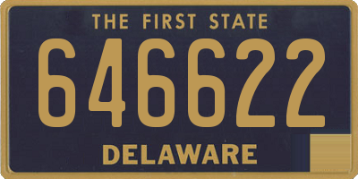 DE license plate 646622