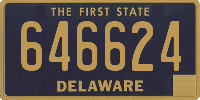 DE license plate 646624