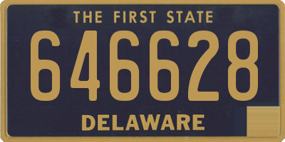 DE license plate 646628