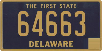 DE license plate 64663