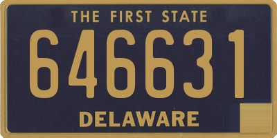DE license plate 646631