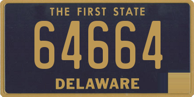 DE license plate 64664