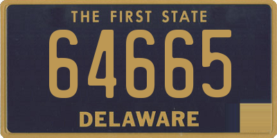 DE license plate 64665
