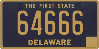 DE license plate 64666