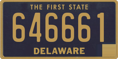 DE license plate 646661