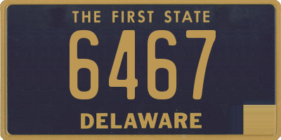 DE license plate 6467