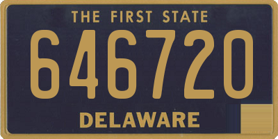 DE license plate 646720