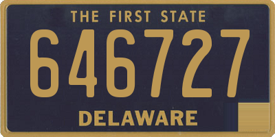 DE license plate 646727
