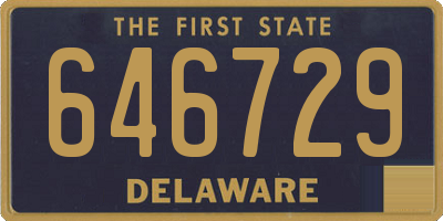 DE license plate 646729