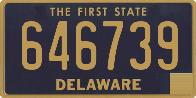 DE license plate 646739