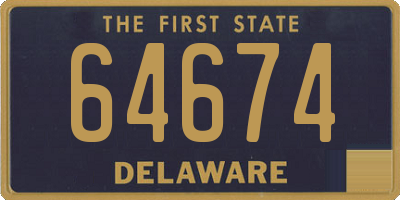 DE license plate 64674