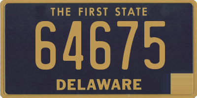 DE license plate 64675