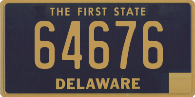 DE license plate 64676
