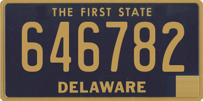 DE license plate 646782