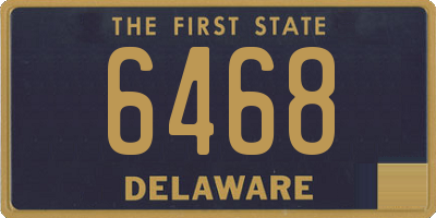 DE license plate 6468
