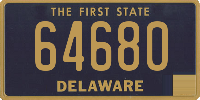 DE license plate 64680