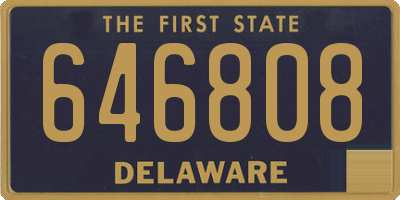 DE license plate 646808