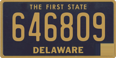 DE license plate 646809