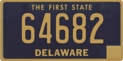 DE license plate 64682