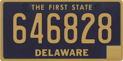 DE license plate 646828