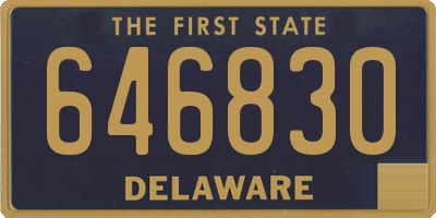 DE license plate 646830