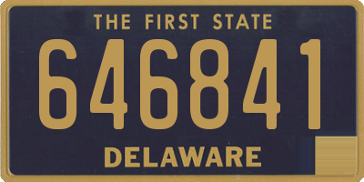 DE license plate 646841