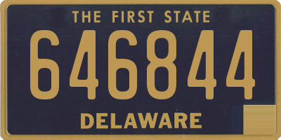 DE license plate 646844