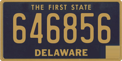 DE license plate 646856