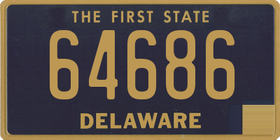 DE license plate 64686