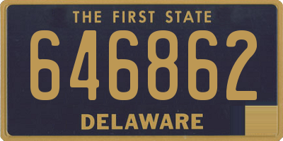 DE license plate 646862